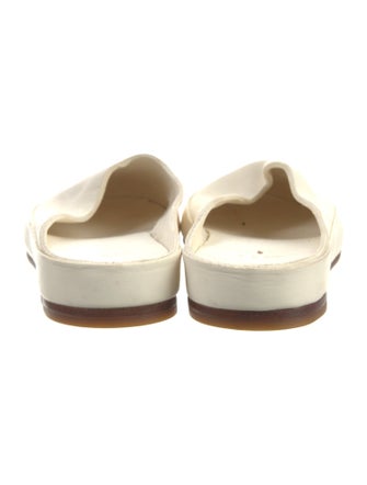 Feit Leather Raw-Edge Trim Mules