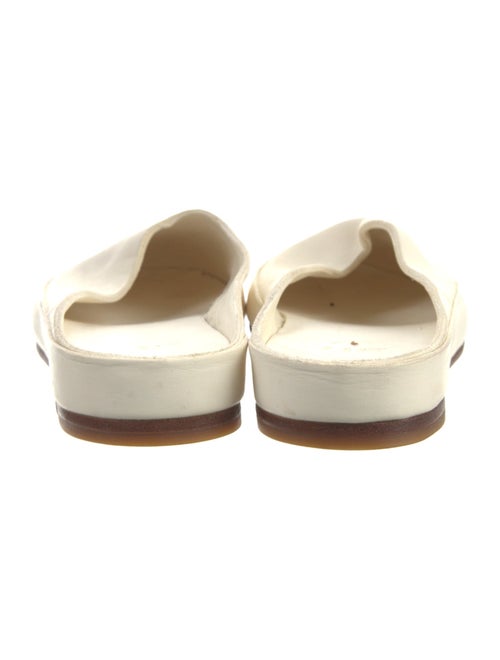 Feit Leather Raw-Edge Trim Mules