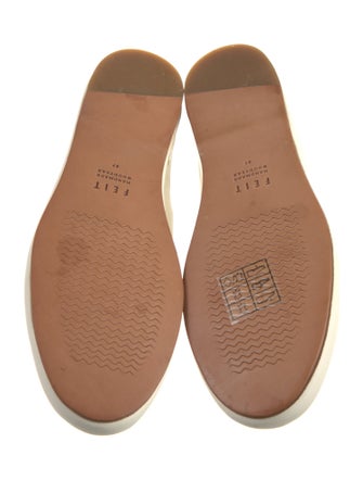 Feit Leather Raw-Edge Trim Mules