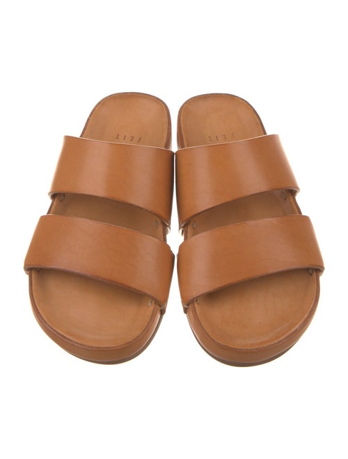 Feit Leather Slides