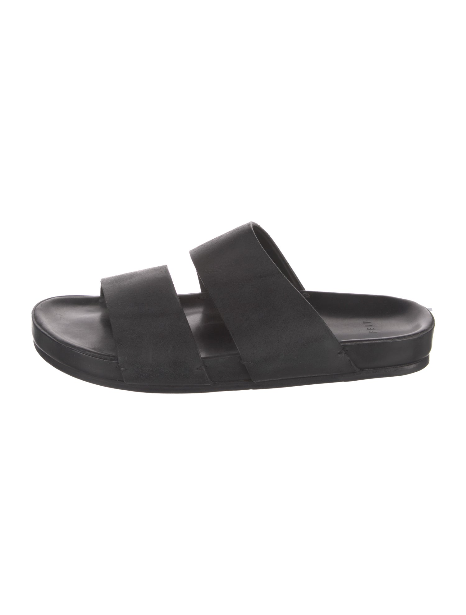 Feit Leather Slides