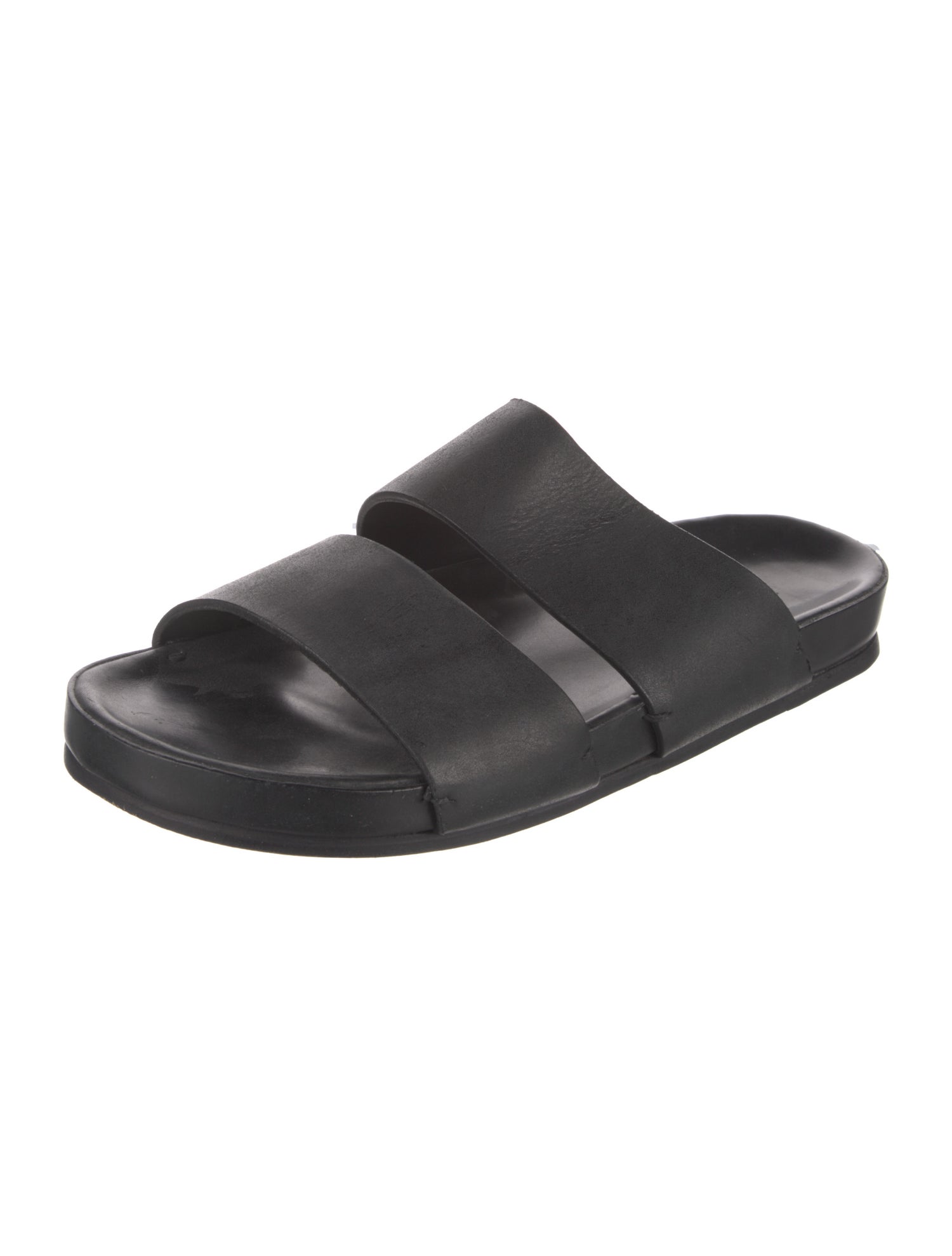 Feit Leather Slides