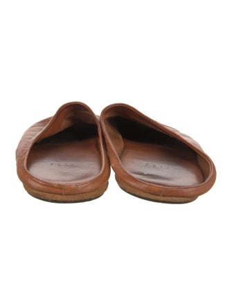 Feit Leather Slippers