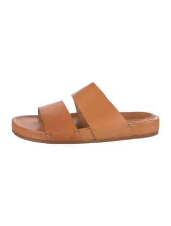 Feit Leather Slides