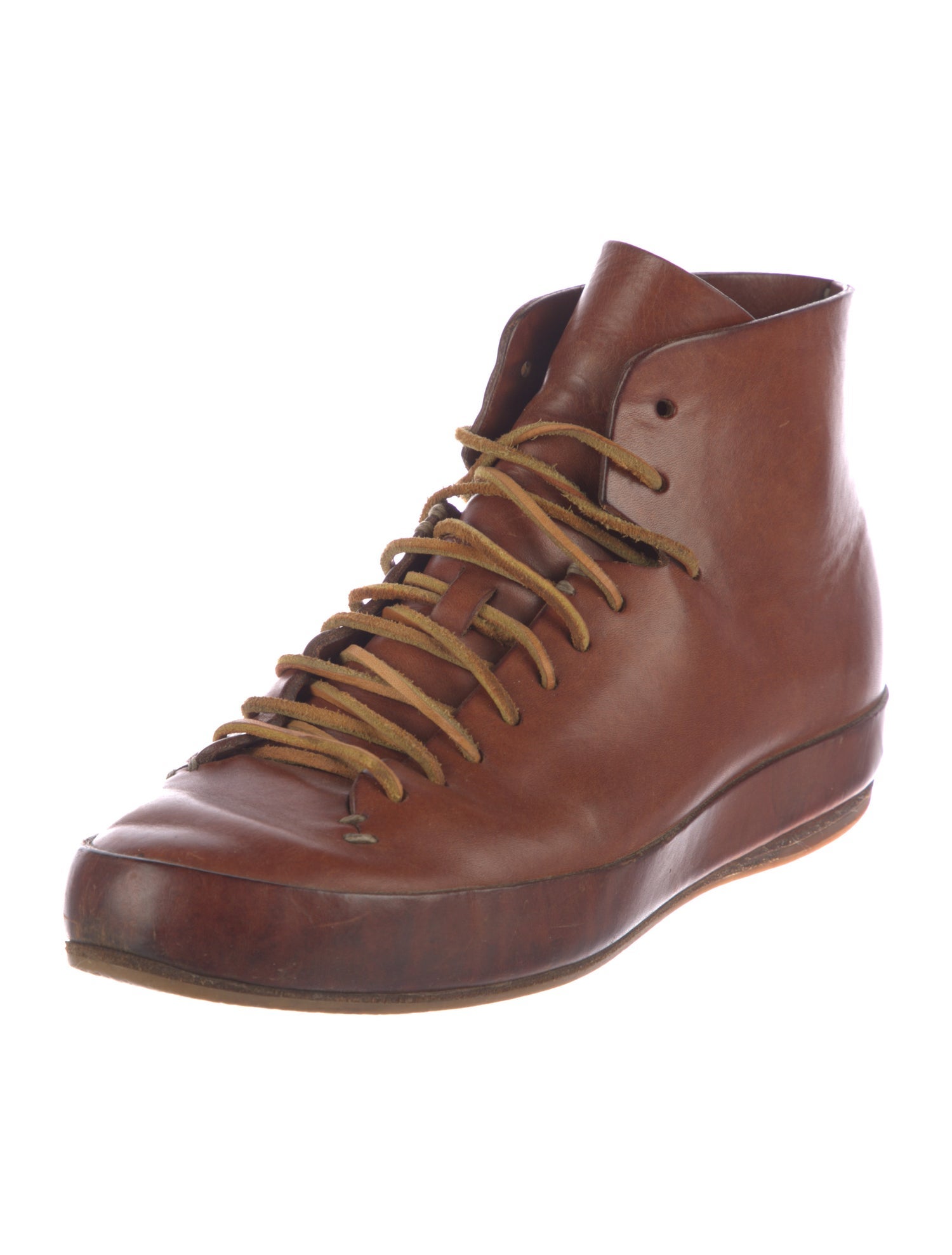 Feit Leather Lace-Up Boots