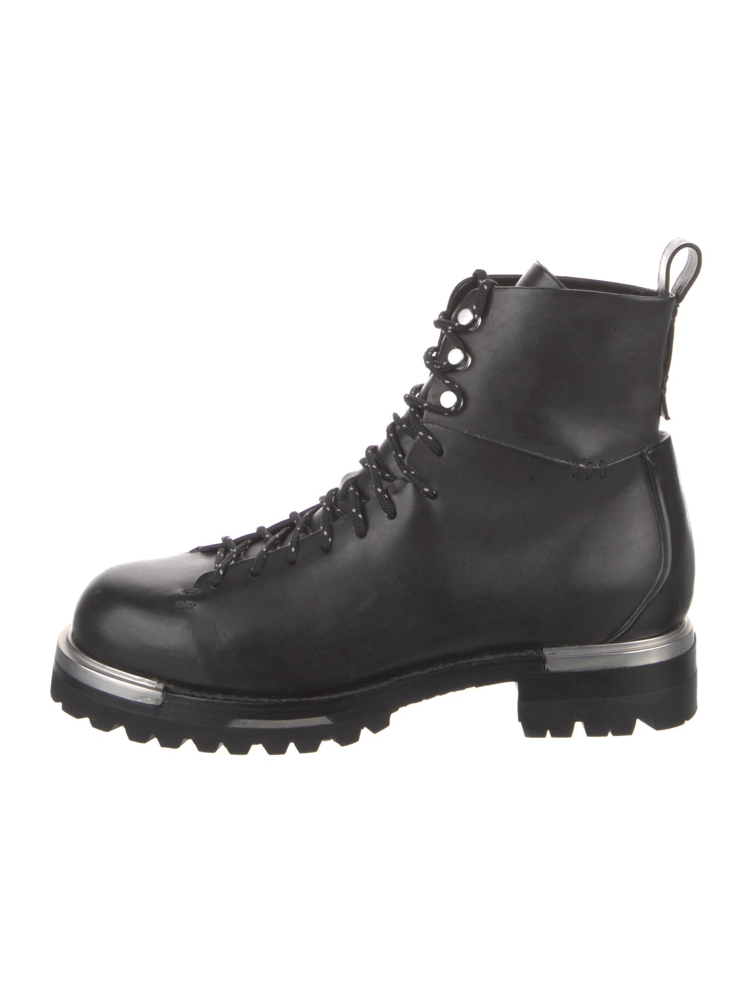 Feit Vintage Leather Lace-Up Boots
