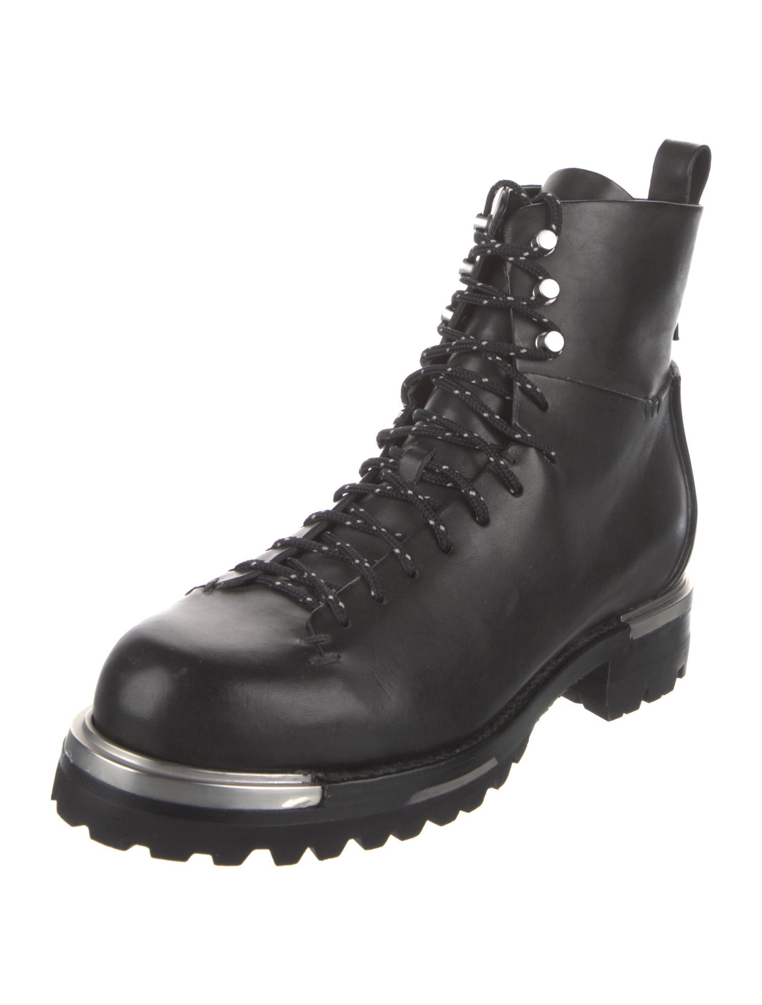 Feit Vintage Leather Lace-Up Boots