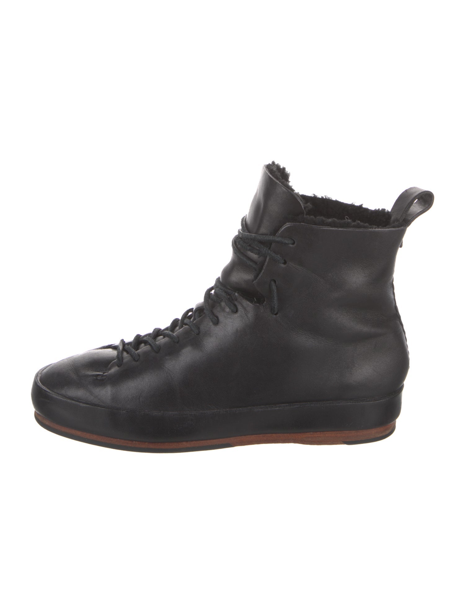 Feit Vintage Leather Lace-Up Boots
