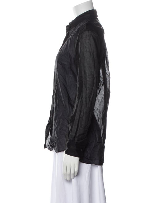 Aflalo Long Sleeve Button-Up Top