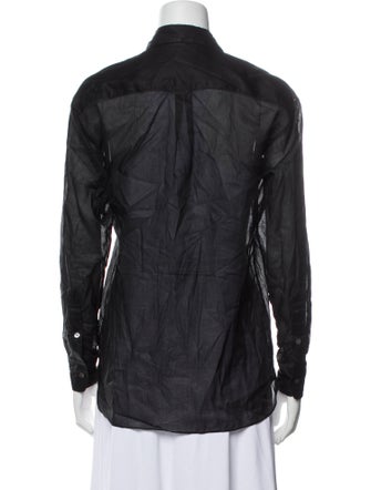 Aflalo Long Sleeve Button-Up Top