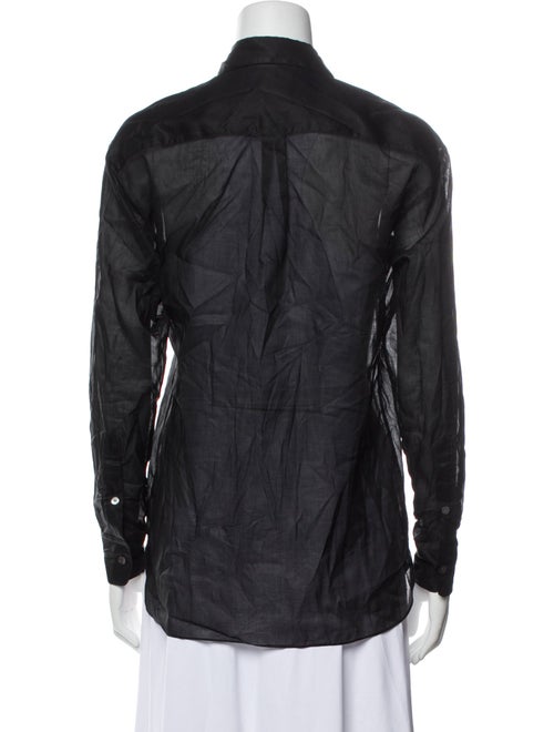 Aflalo Long Sleeve Button-Up Top