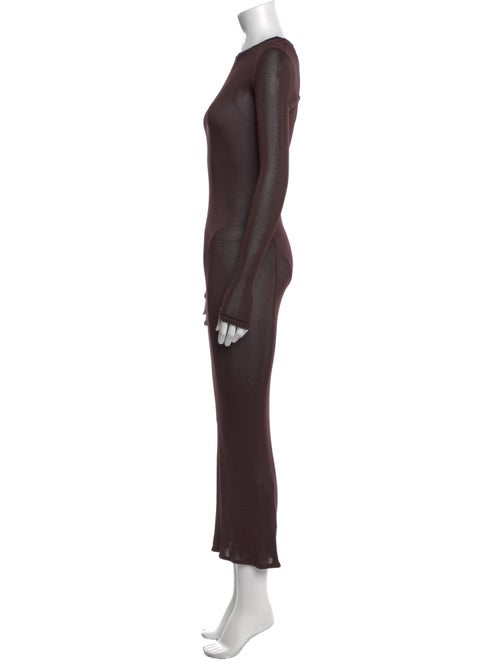 Aflalo Crew Neck Midi Length Dress