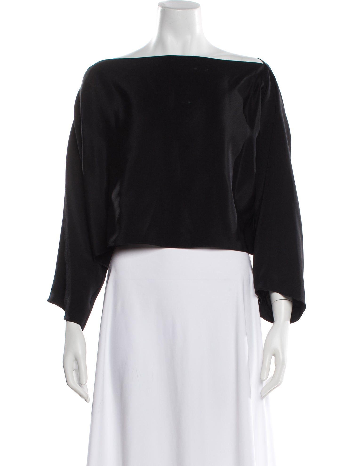 Aflalo Silk Off-The-Shoulder Crop Top