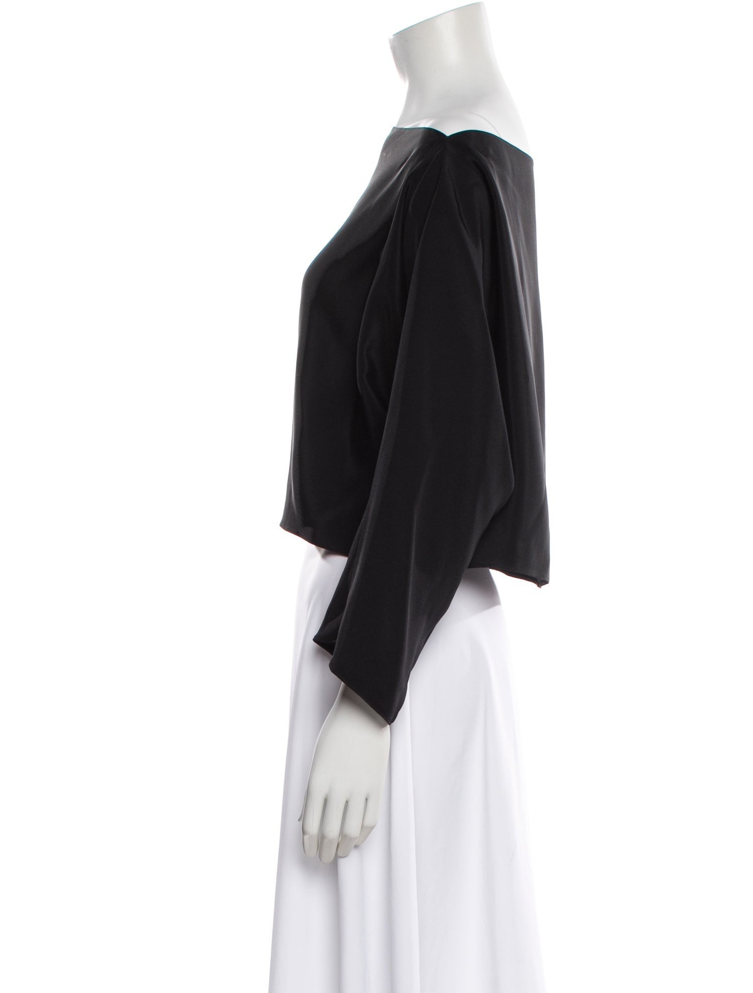 Aflalo Silk Off-The-Shoulder Crop Top