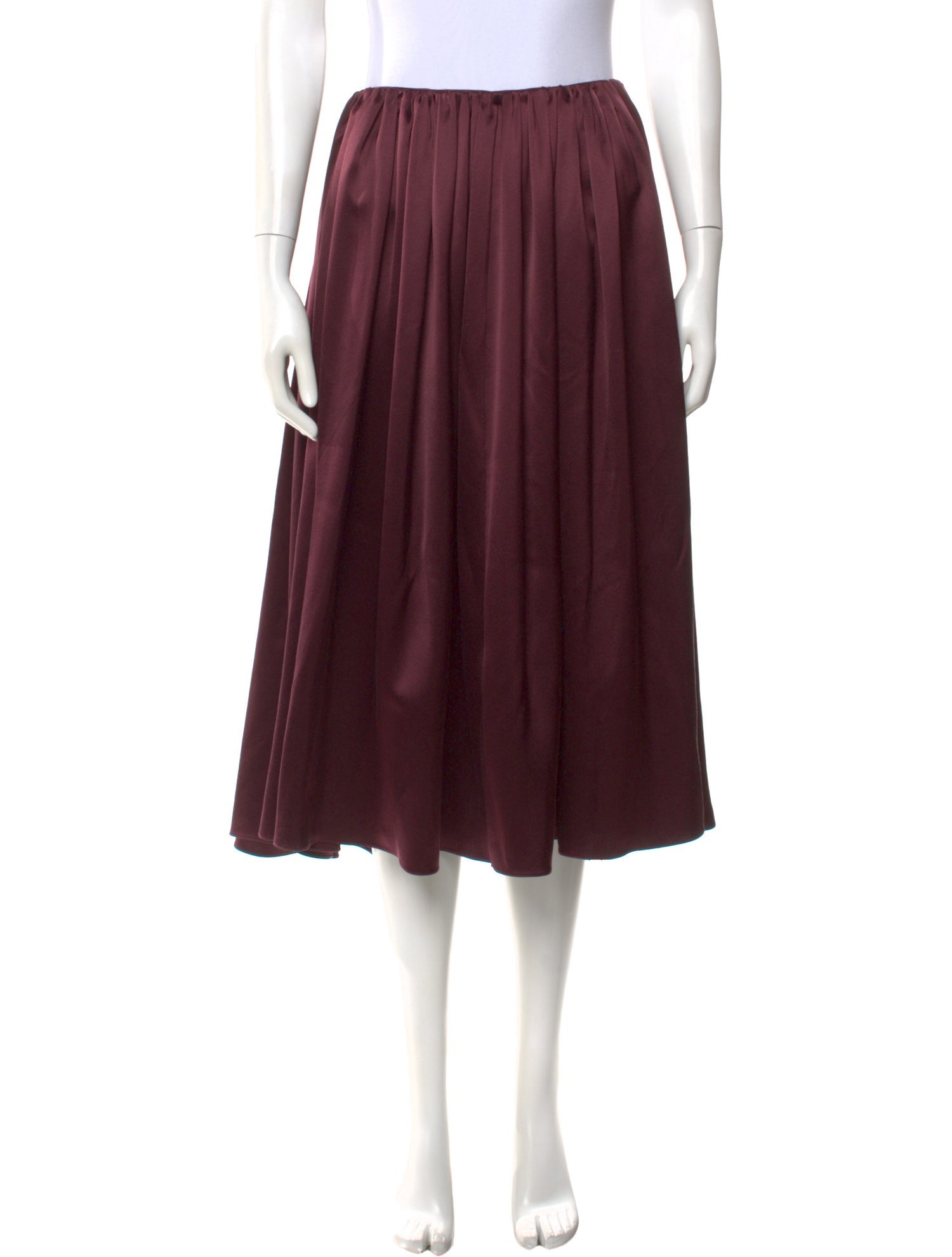 Aflalo Silk Midi Length Skirt