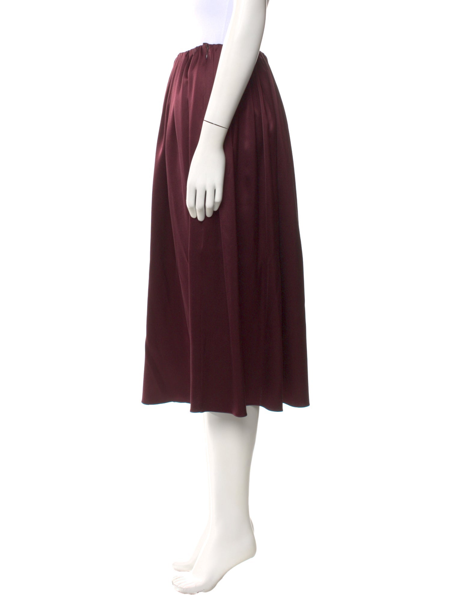 Aflalo Silk Midi Length Skirt