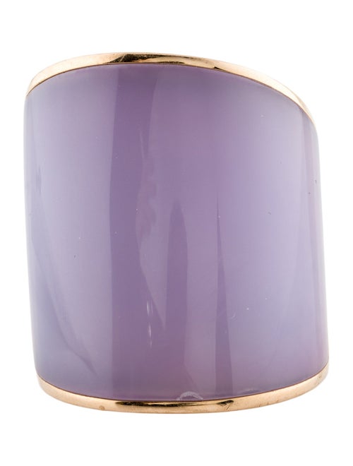 Vhernier 18K Dyed Chalcedony Camuration Ring