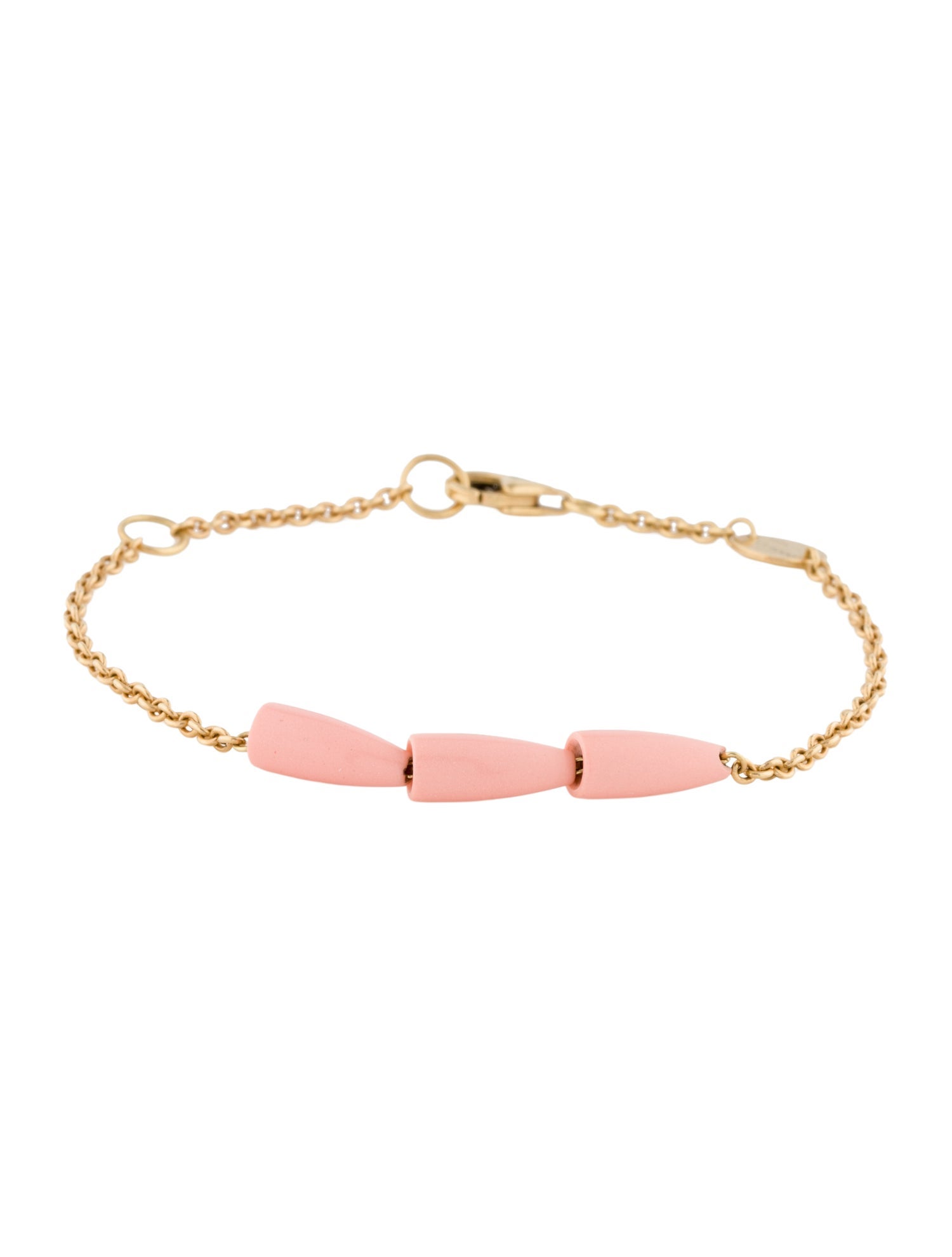 Vhernier x Breast Cancer Research Foundation 18K Ceramic Calla Pink Ribbon Bracelet