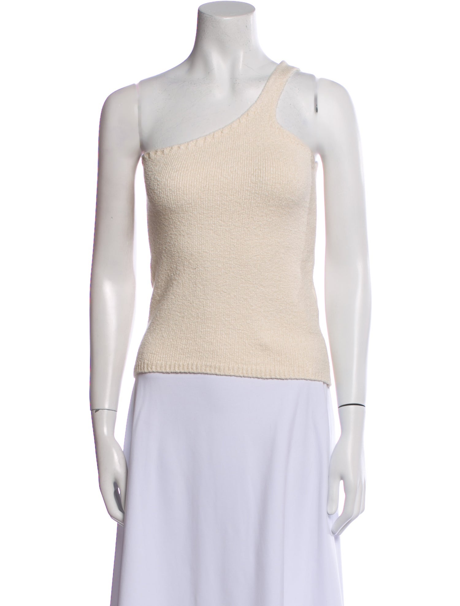 Almada Label One-Shoulder Sleeveless Top