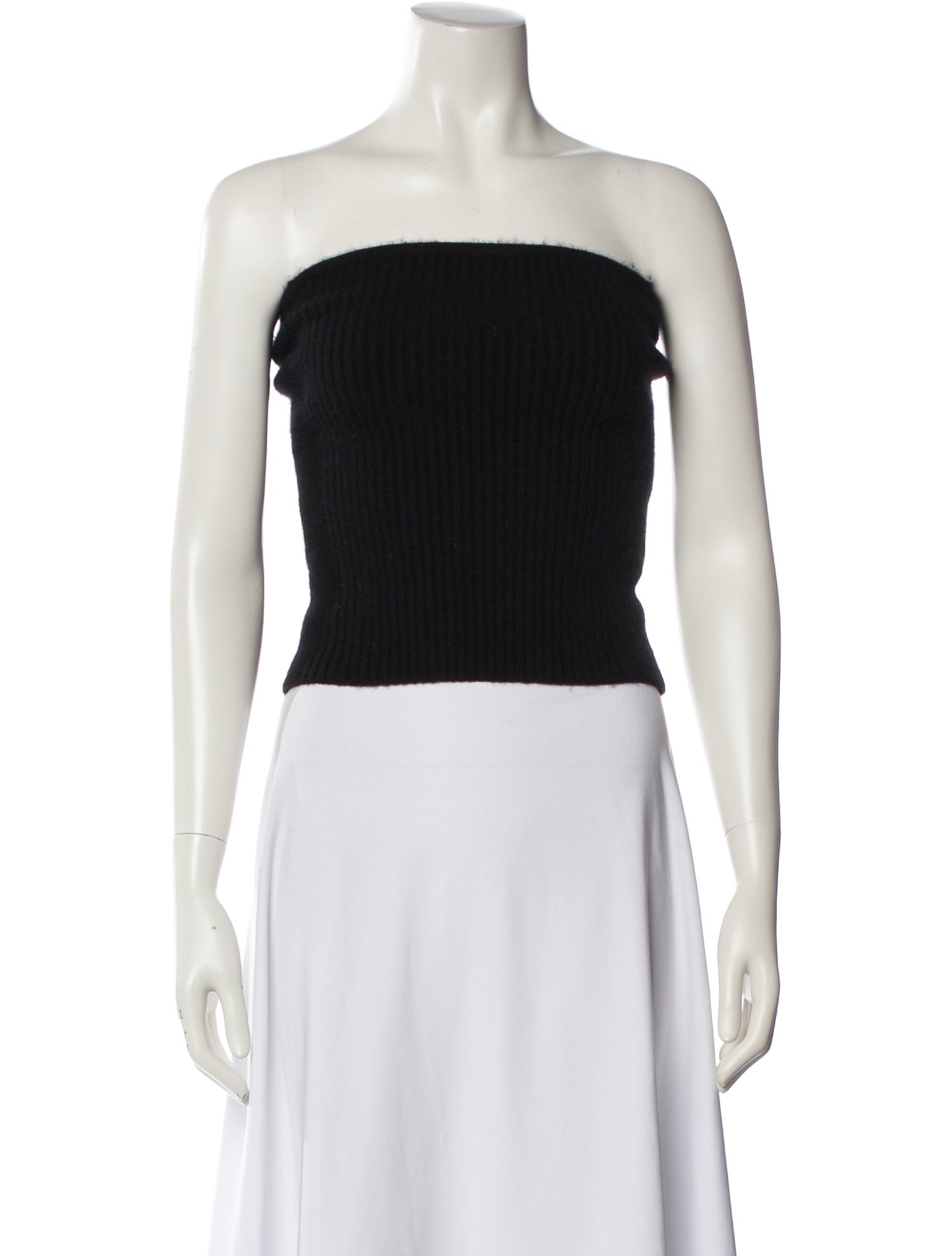 Almada Label Merino Wool Strapless Crop Top