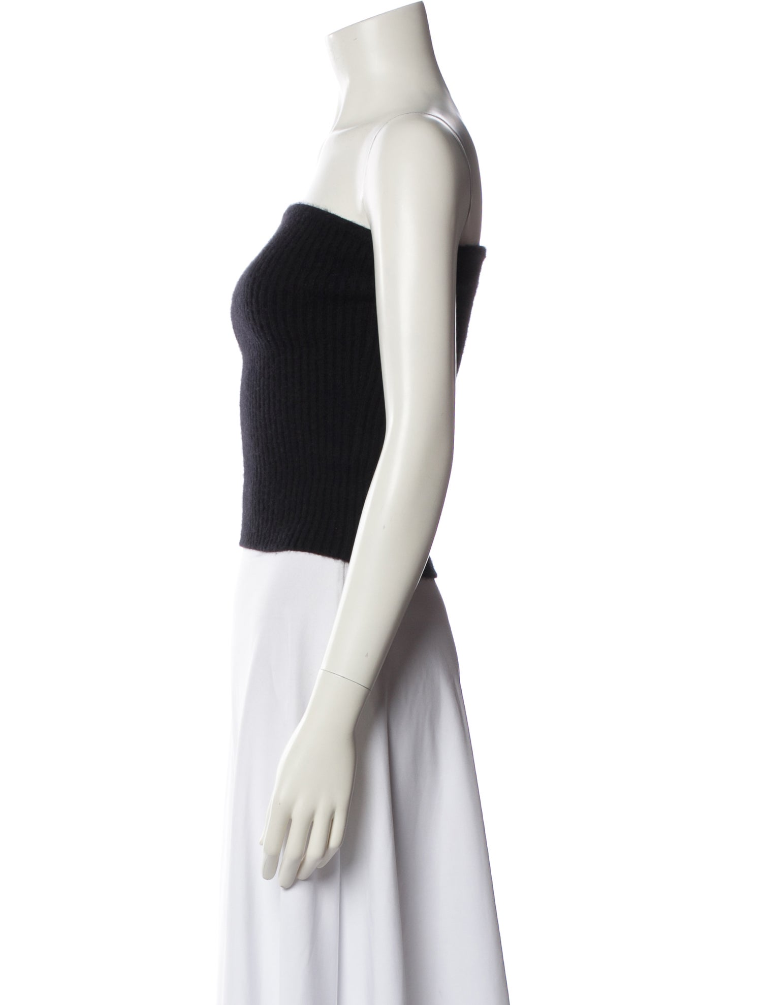 Almada Label Merino Wool Strapless Crop Top
