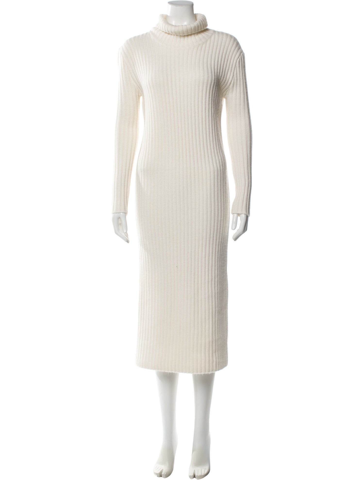 Almada Label Merino Wool Midi Length Dress