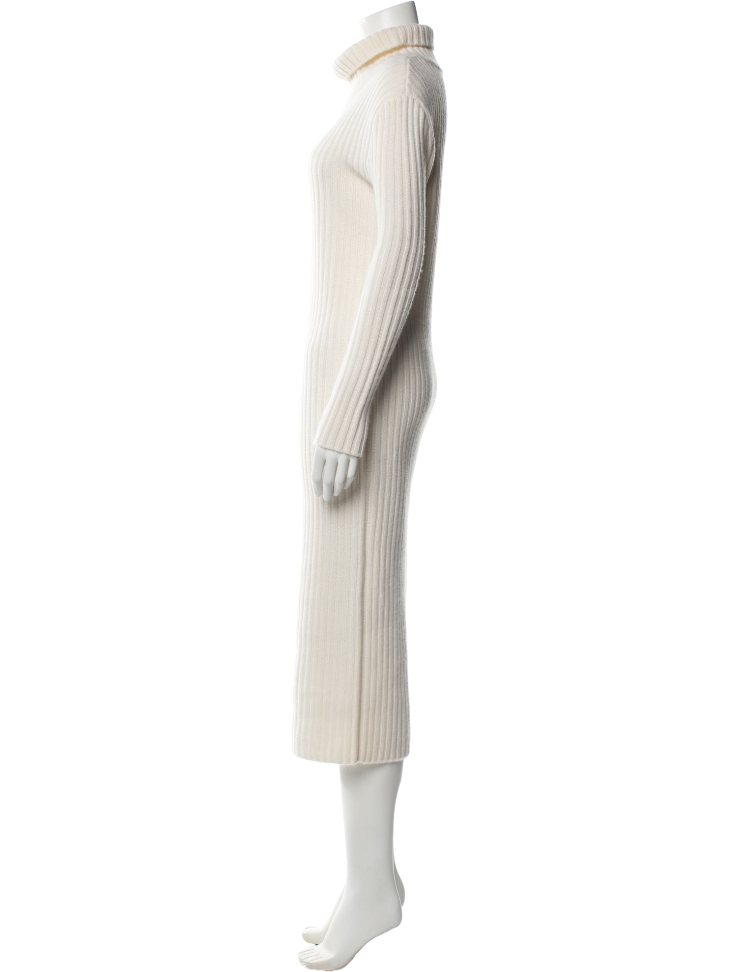 Almada Label Merino Wool Midi Length Dress