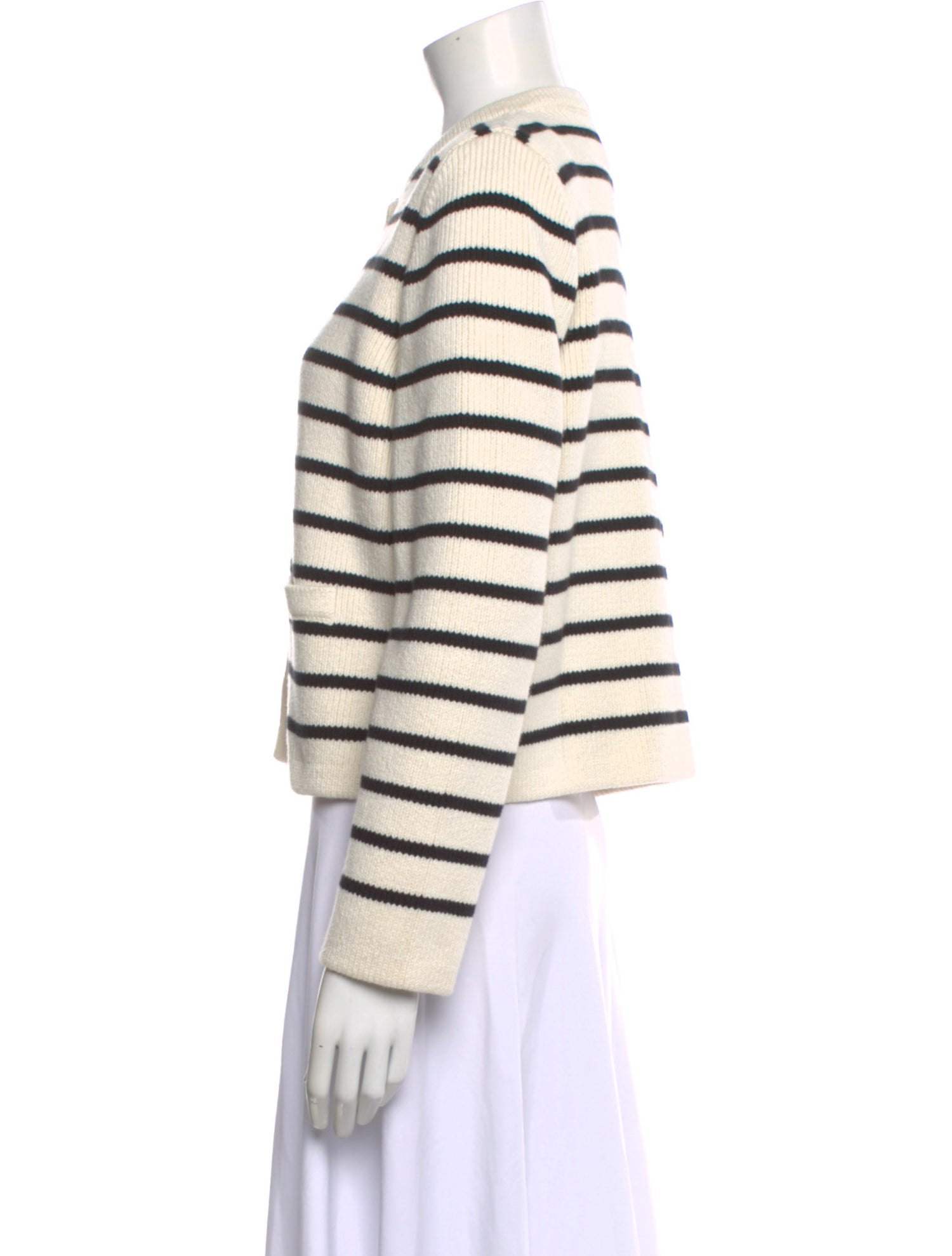 Almada Label Striped Crew Neck Sweater w/ Tags
