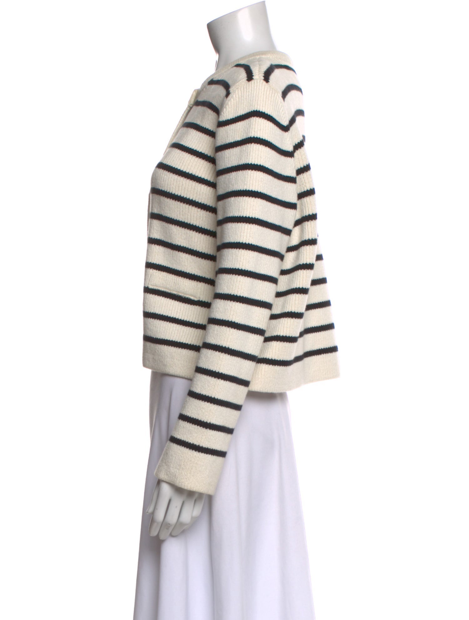 Almada Label Striped Crew Neck Sweater