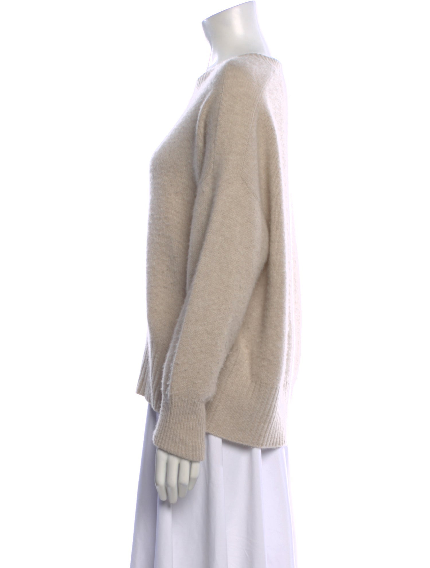 Almada Label Cashmere Scoop Neck Sweater