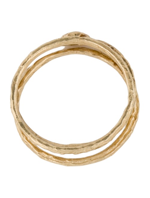 Jane Pope 14K Diamond Twig Stackable Ring Set