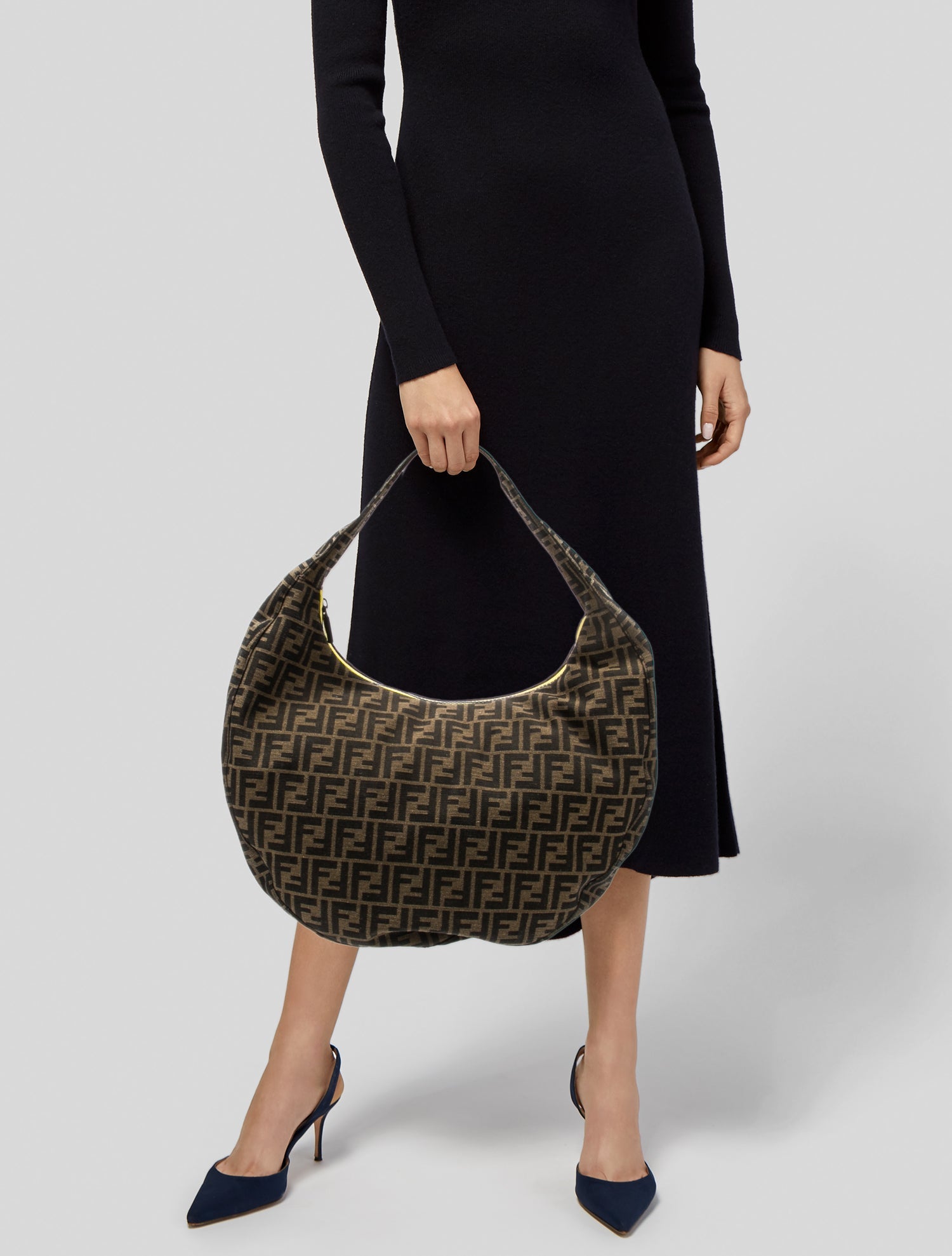 Fendi x FRGMT x POKÉMON Zucca Hobo - Brown Hobos, Handbags
