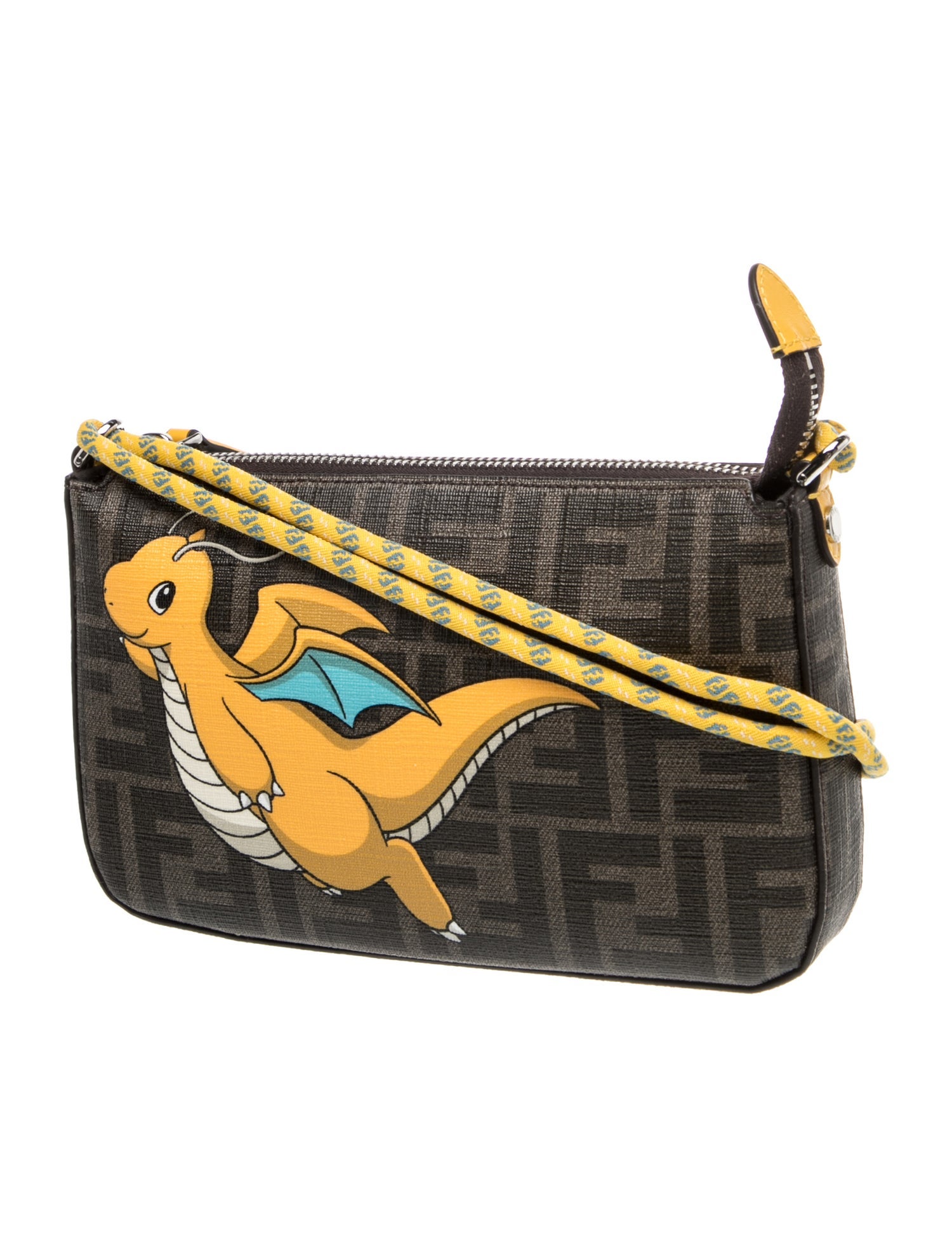 Fendi x Fragment x Pokemon Zucca FF Dragonite Shoulder Bag