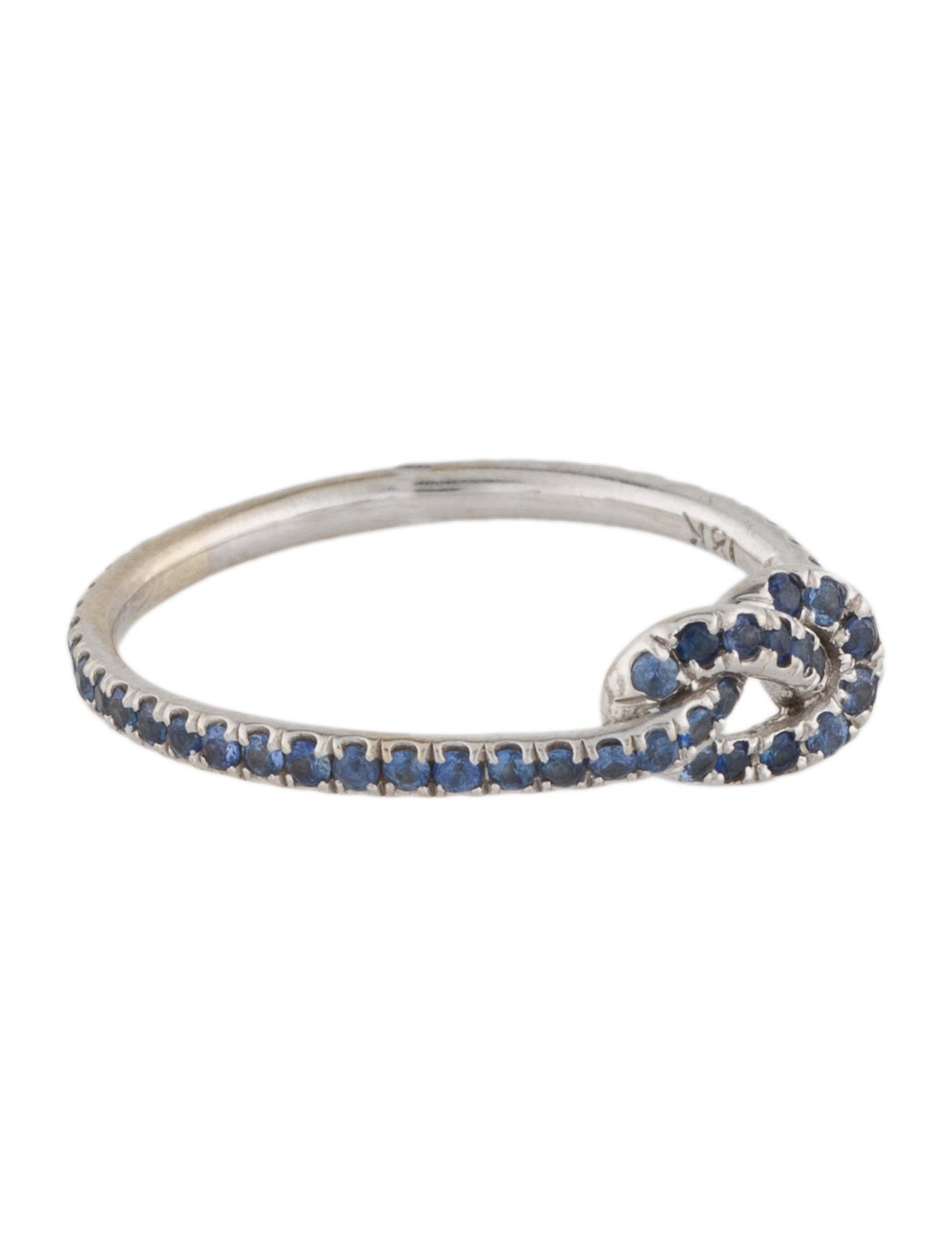 Finn 18K Sapphire Small Cornflower Blue Love Knot Ring