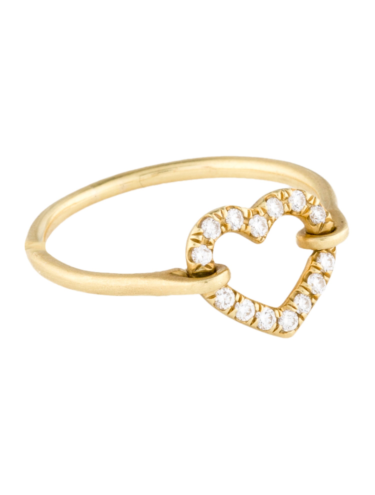 Finn 18K Diamond Open Heart Cocktail Ring