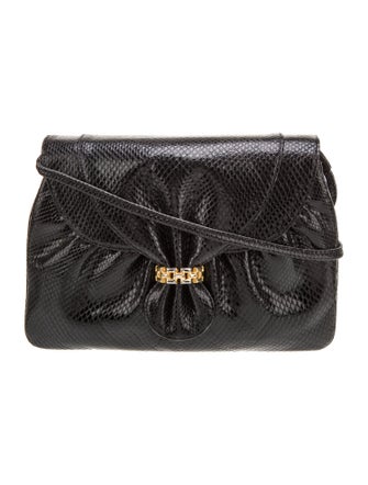Finesse La Model Embossed Leather Evening Bag