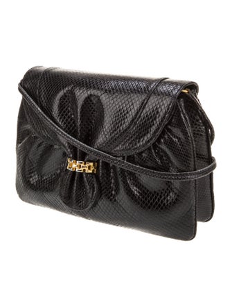 Finesse La Model Embossed Leather Evening Bag