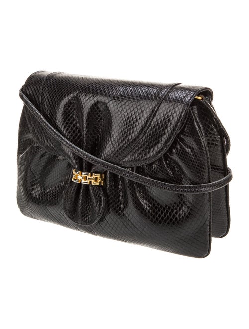 Finesse La Model Embossed Leather Evening Bag