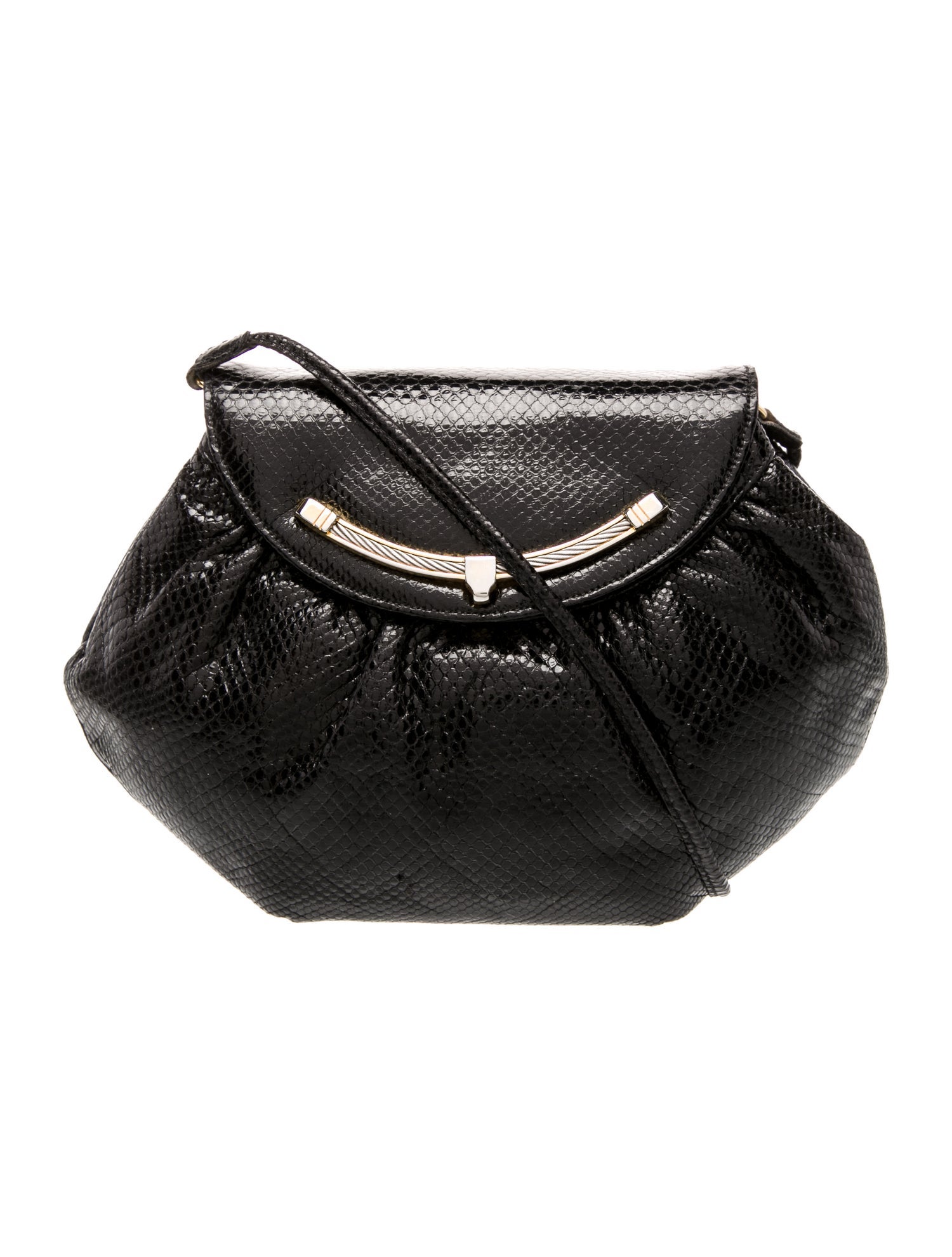 Finesse La Model Embossed Leather Evening Bag