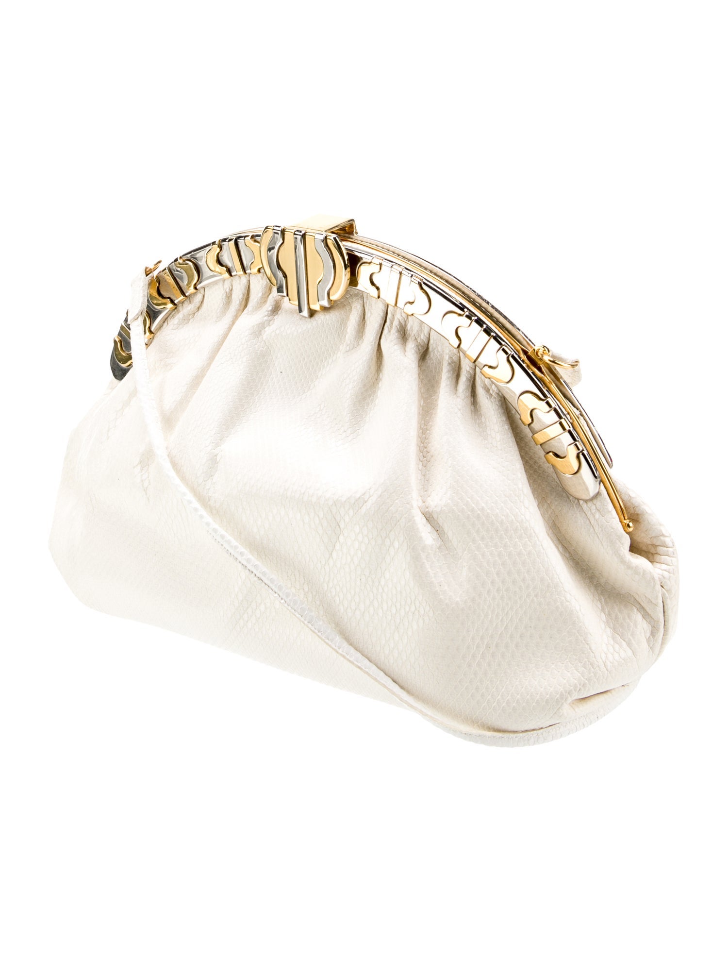 Finesse La Model Embossed Leather Evening Bag