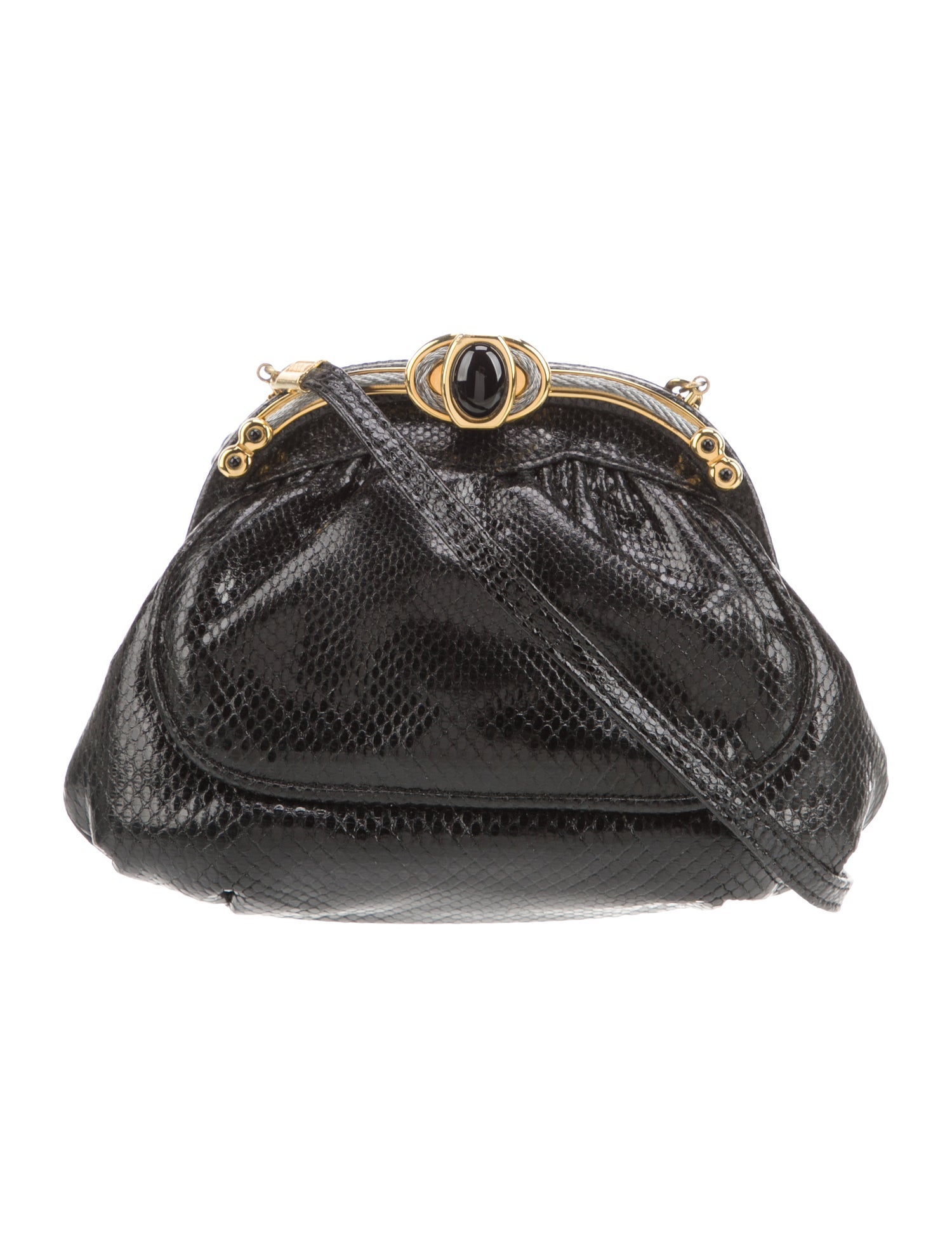 Finesse La Model Embossed Leather Evening Bag