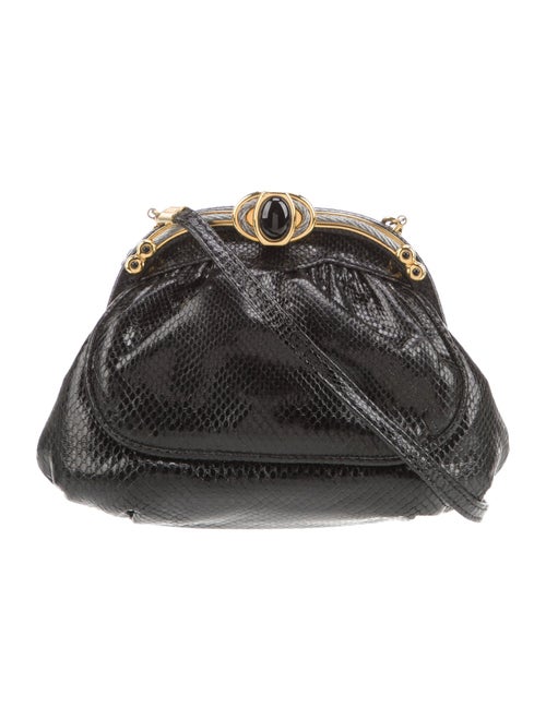 Finesse La Model Embossed Leather Evening Bag