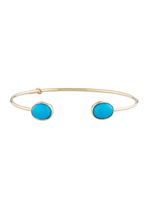 Bettina Javaheri Turquoise Ellipse Cuff