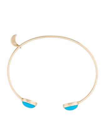 Bettina Javaheri Turquoise Ellipse Cuff
