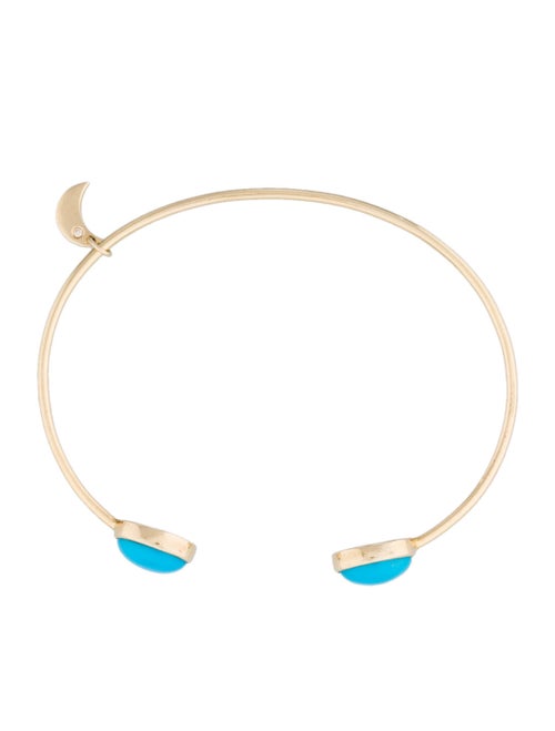 Bettina Javaheri Turquoise Ellipse Cuff