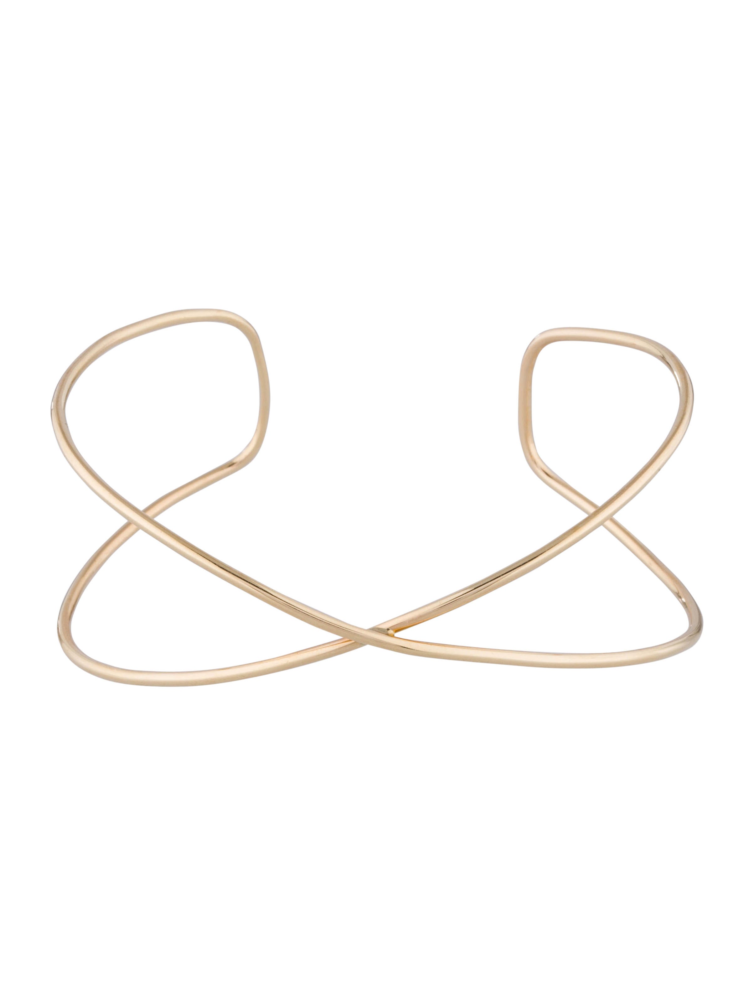 Gold X Cuff Bracelet Bracelets FJB21509 The RealReal