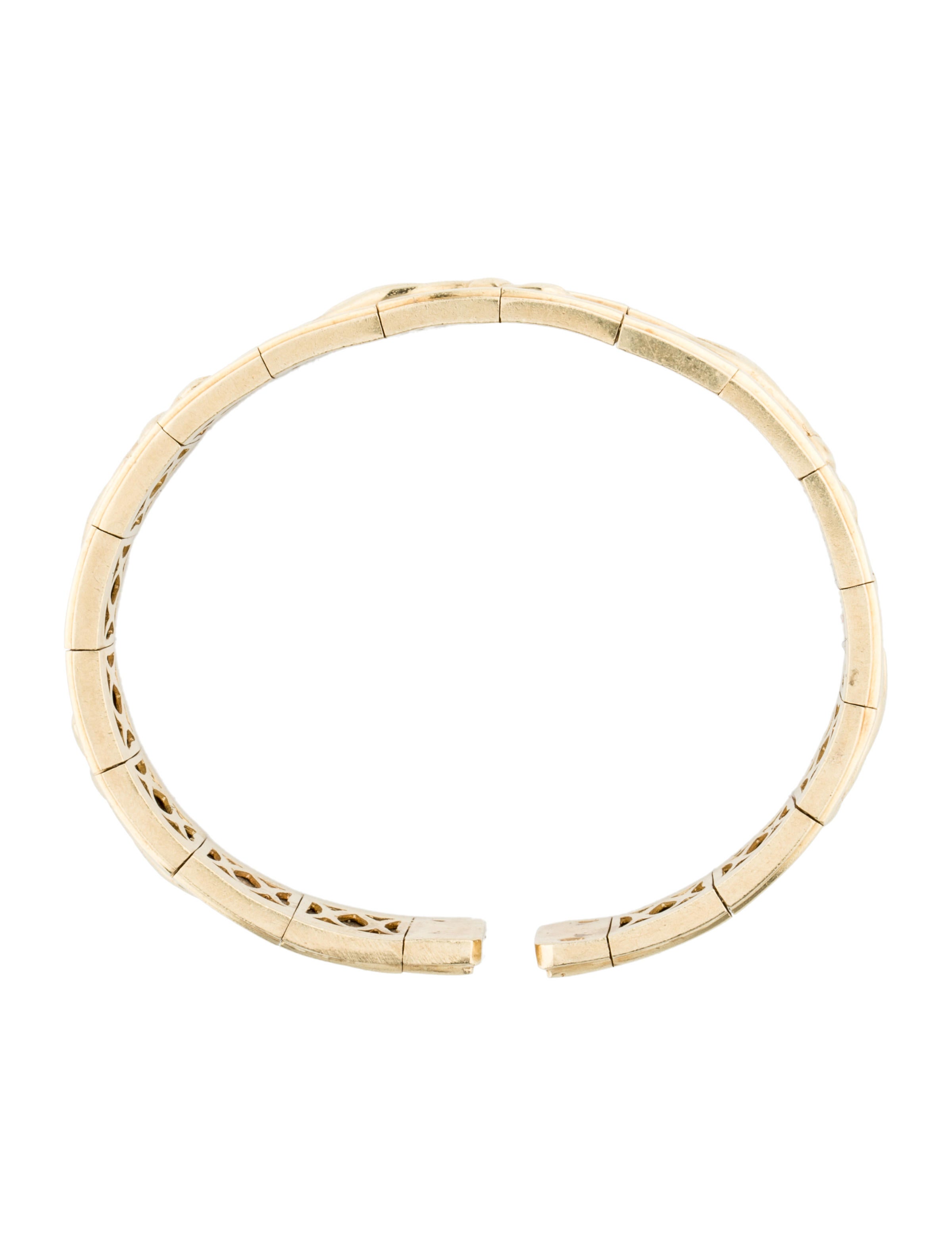 14K Gold Panther Bangle Bracelet Bracelets FJB21727 The RealReal