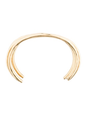 Jennifer Fisher Set of 14K Gold Open Bangle Bracelets