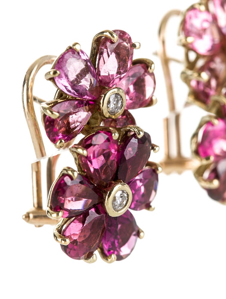 Gemstone Flower Earrings Earrings FJE10101 The RealReal