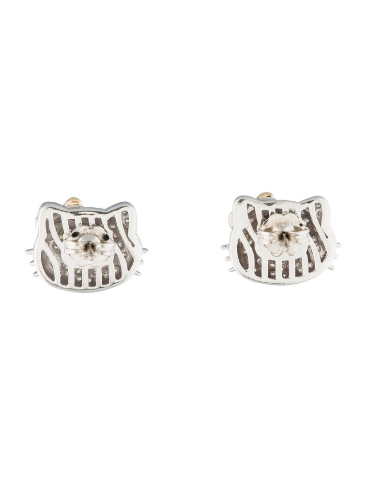 Hello Kitty Diamond Earrings 1.00 ctw Earrings FJE10366 The RealReal